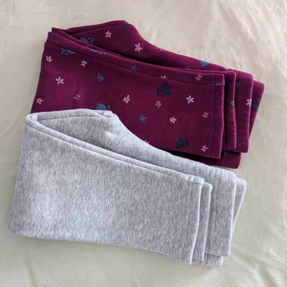 2 Pairs Of Fleece Lined Leggings 4T